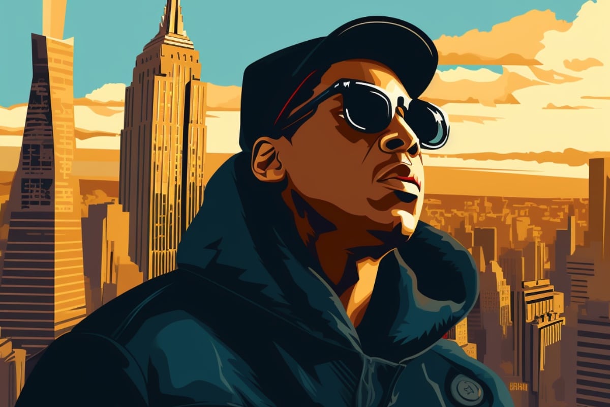 Jay Z 90s Illustration 1200x800