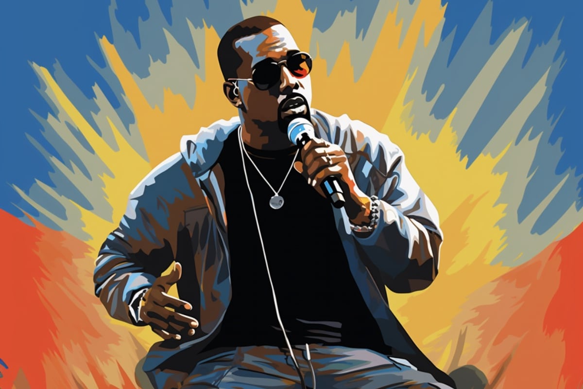 Kanye Illustration Live