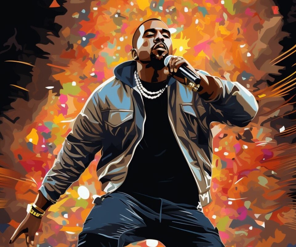 Kanye West Live Illustration 3