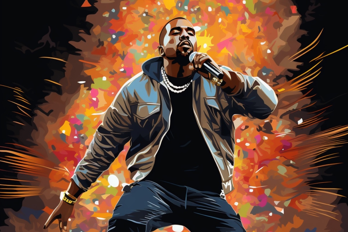 Kanye West Live Illustration 3