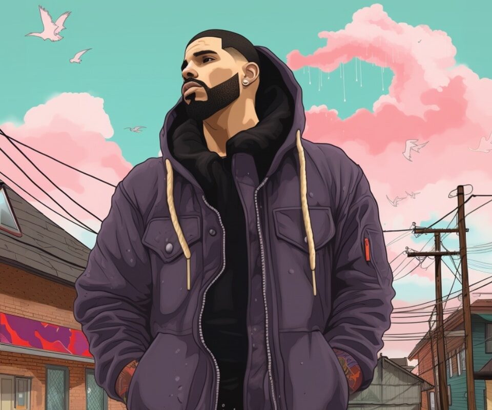 Drake Toronto Illustration