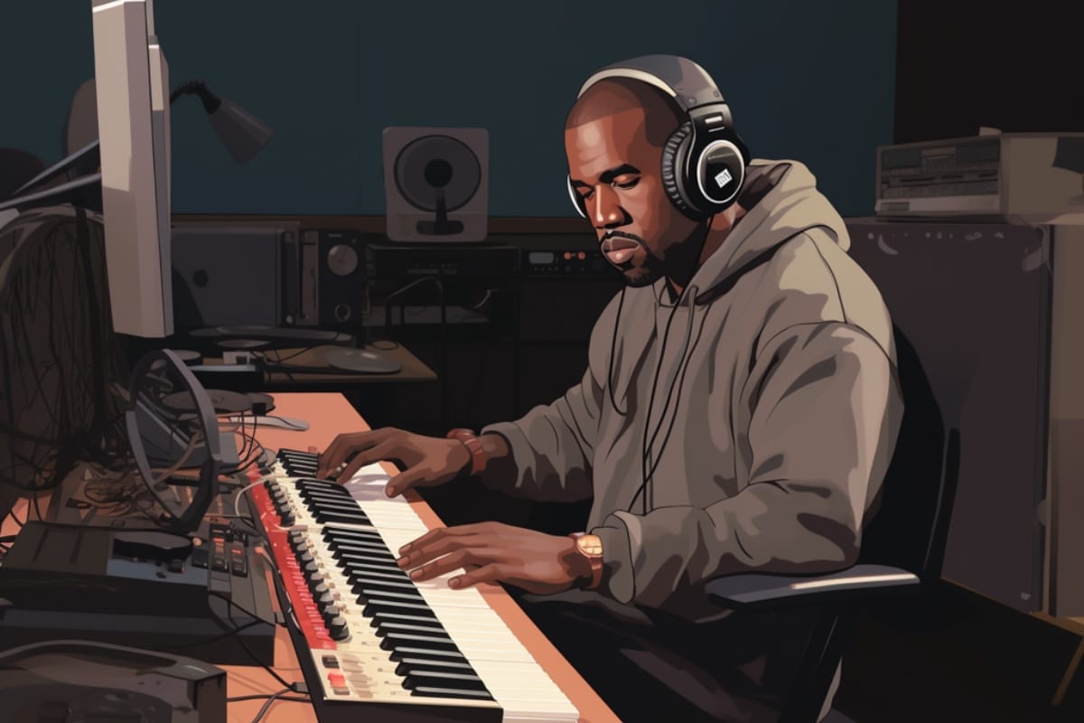 Kanye Producer Illustration