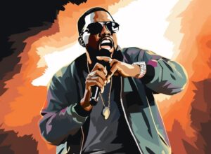 Kanye West Live Illustration