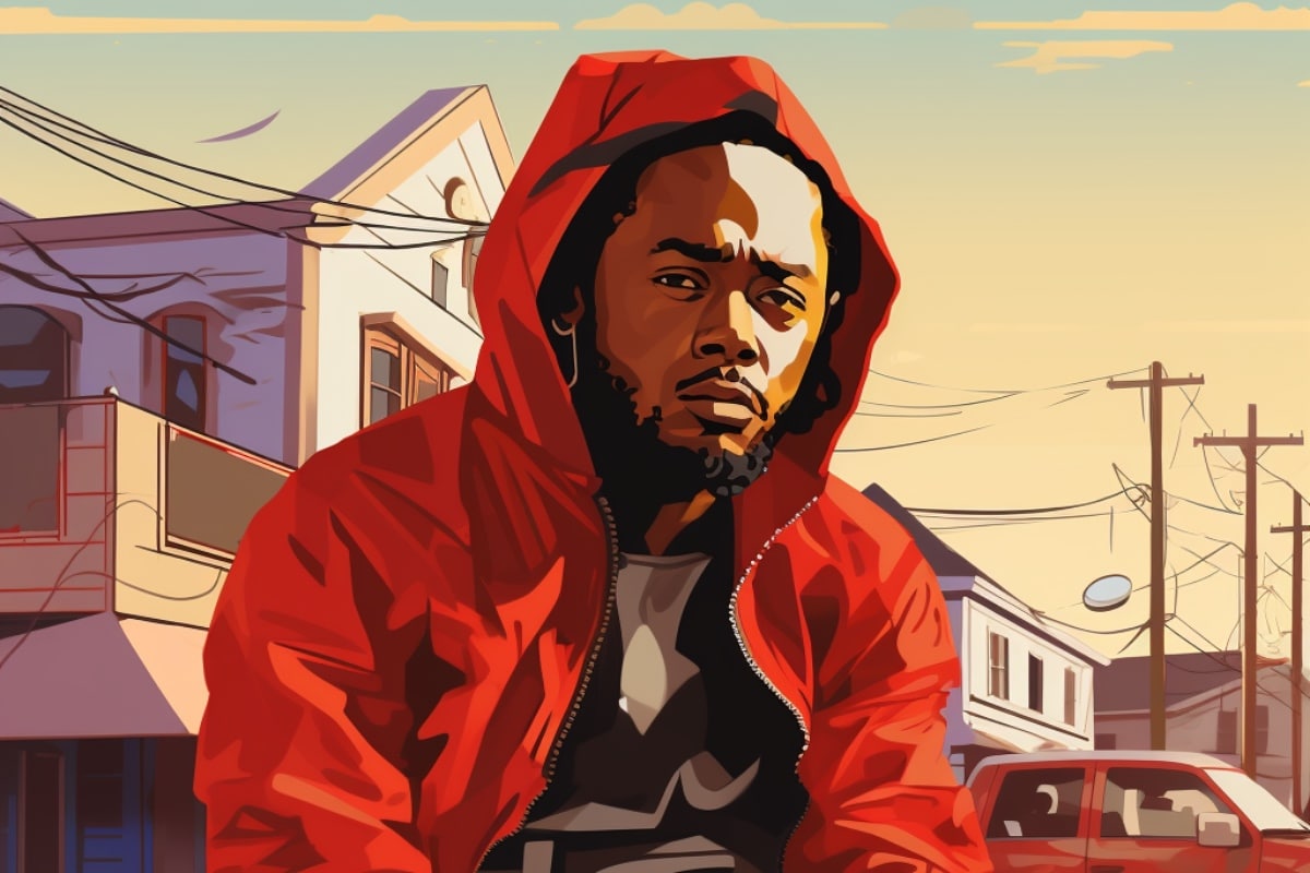 Kendrick Lamar Compton Illustration
