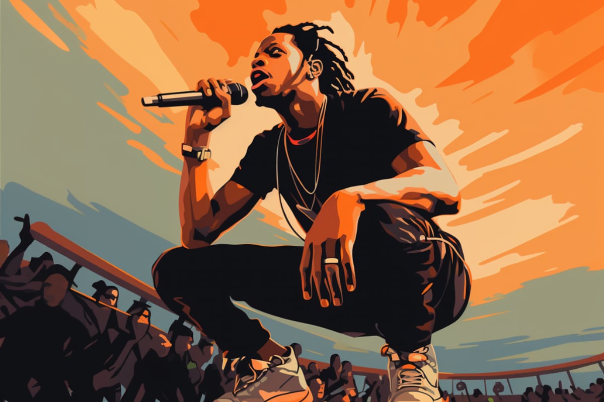 Denzel Curry Live Illustration