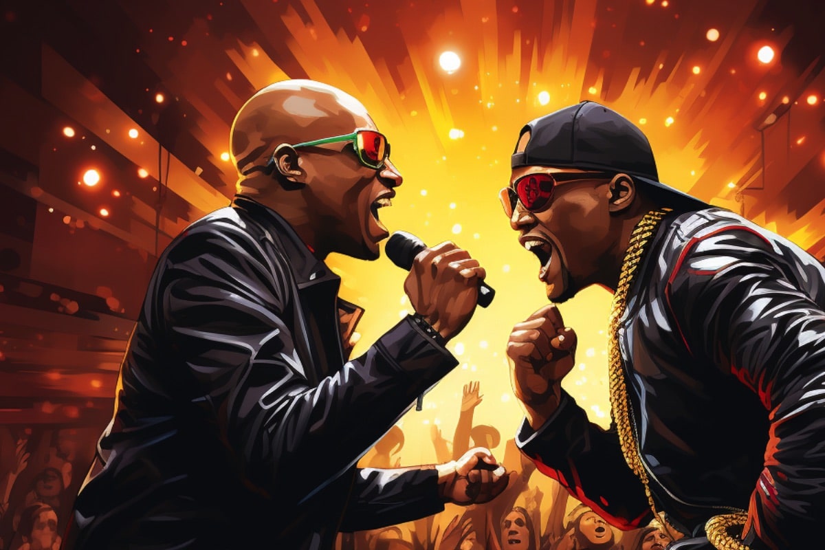 LL Cool J vs Kool Moe Dee Illustration