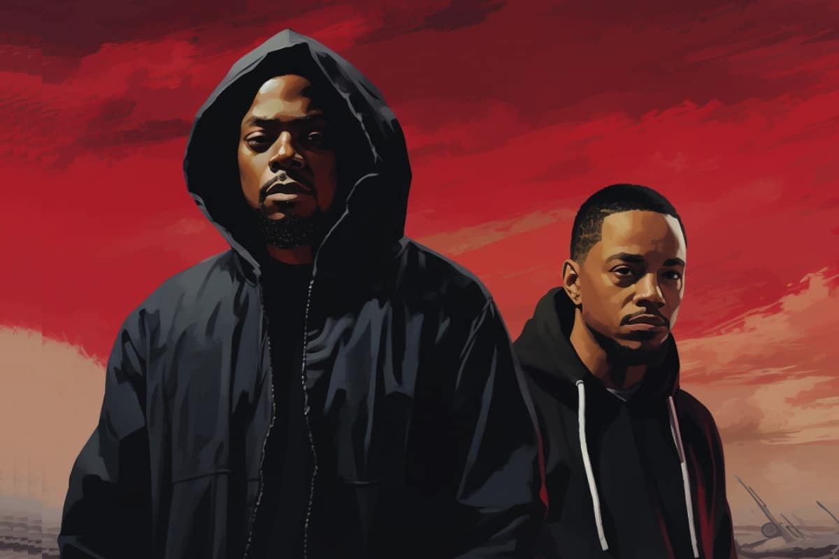 Kendrick and J. Cole Illustration