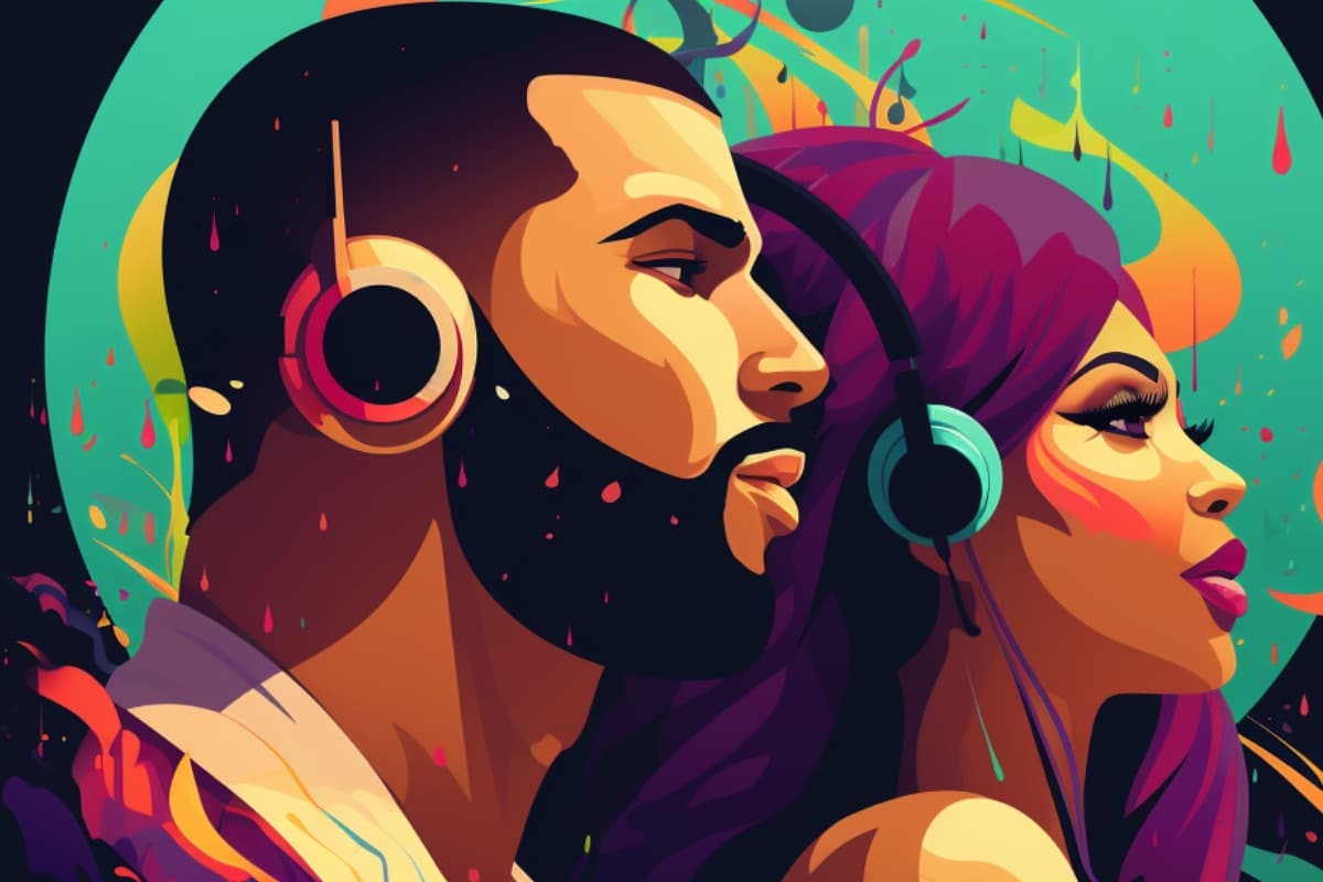 Nicki Minaj - Drake - Illustration
